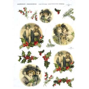 Decoupage papir, rižin vel 230x297 mm