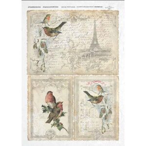 Decoupage papir, rižin vel 230x297 mm