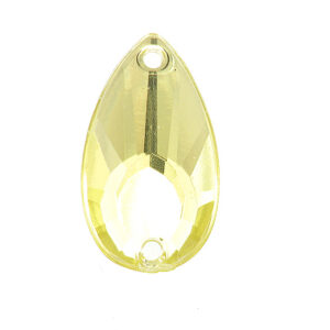 Akrilna stakalca suza 16x9 mm, boja: citrine , 14 kom