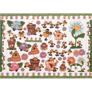 Decoupage papir Pčelice, vel. 49 x 34,3 cm, 70 gr