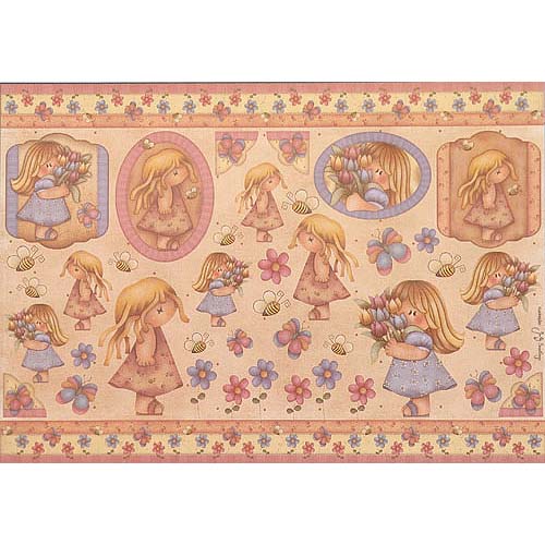 Decoupage papir Lucie, vel. 49 x 34,3 cm, 70 gr