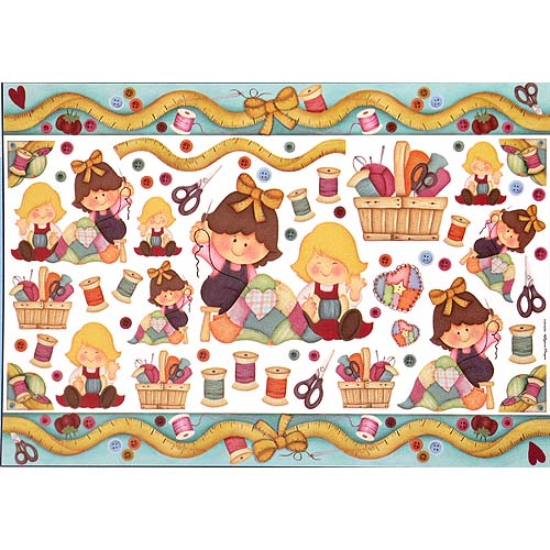 Decoupage papir Boutique, vel. 49 x 34,3 cm, 70 gr
