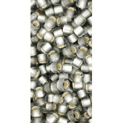 TOHO 8/0 Silver-Lined Frosted Black Diamond 10 gr