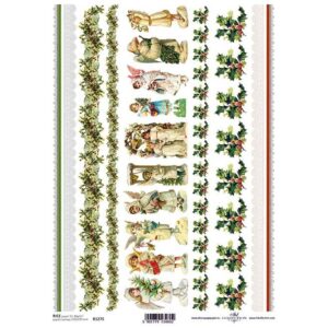 Decoupage papir, rižin vel 230x297 mm