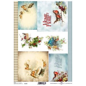 Decoupage papir, rižin vel 230x297 mm