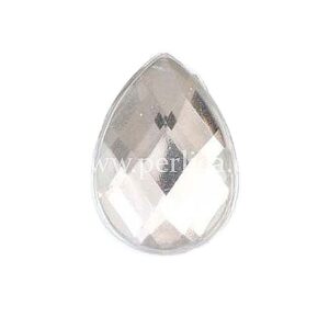 Akrilna stakalca suza 18 mm, boja: crystal, 10 kom