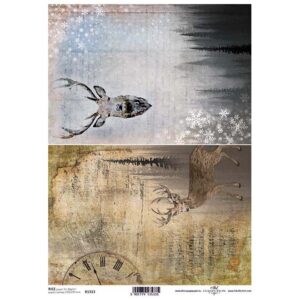 Decoupage papir, rižin vel 230x297 mm