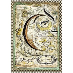 Papir decoupage, rižin, vel 21 x 29,7 gr, 28 gr