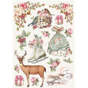Papir decoupage, rižin, vel 21 x 29,7 gr, 28 gr
