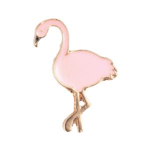 Broš "Flamingo" 30x18x1,5 mm, 1 kom, MD64