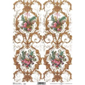 Decoupage papir, rižin vel 230x297 mm