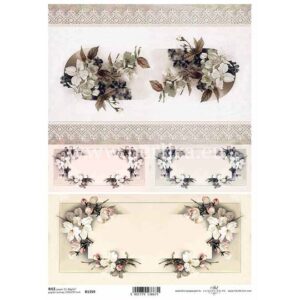 Decoupage papir, rižin vel 230x297 mm