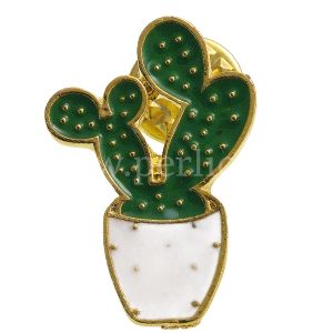 Broš "Kaktus" 31x20x1,5 mm, 1 kom,MD64