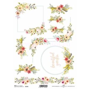 Decoupage papir, rižin vel 230x297 mm