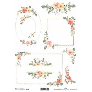 Decoupage papir, rižin vel 230x297 mm