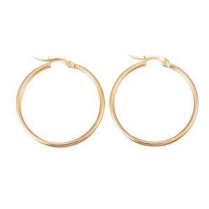 Naušnice od nehrđajućeg čelika pozlata 18K zlatom, 30x2 mm, 1 par , SS304