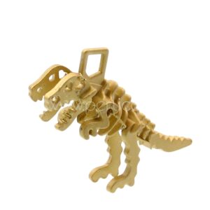 Privjesak dinosaur, 29x33x10mm,mat zlatni, 1 kom, MD42