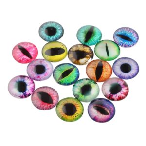 Oči za lutke-životinje 8 mm, 10 kom, mix