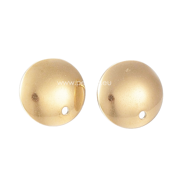 Kopča za naušnice , nehrđajući čelik SS304, vel.13mm, debljine 2 mm, 2 kom, boja:zlatnaSS45