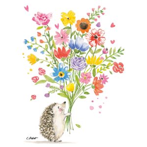Salveta Hedgehog with flower VJS13
