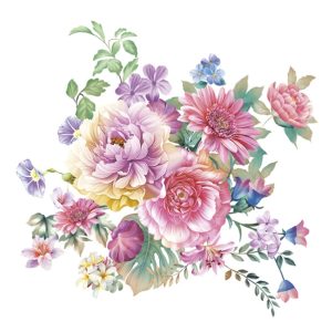 Salveta Watercolour Flowers C95