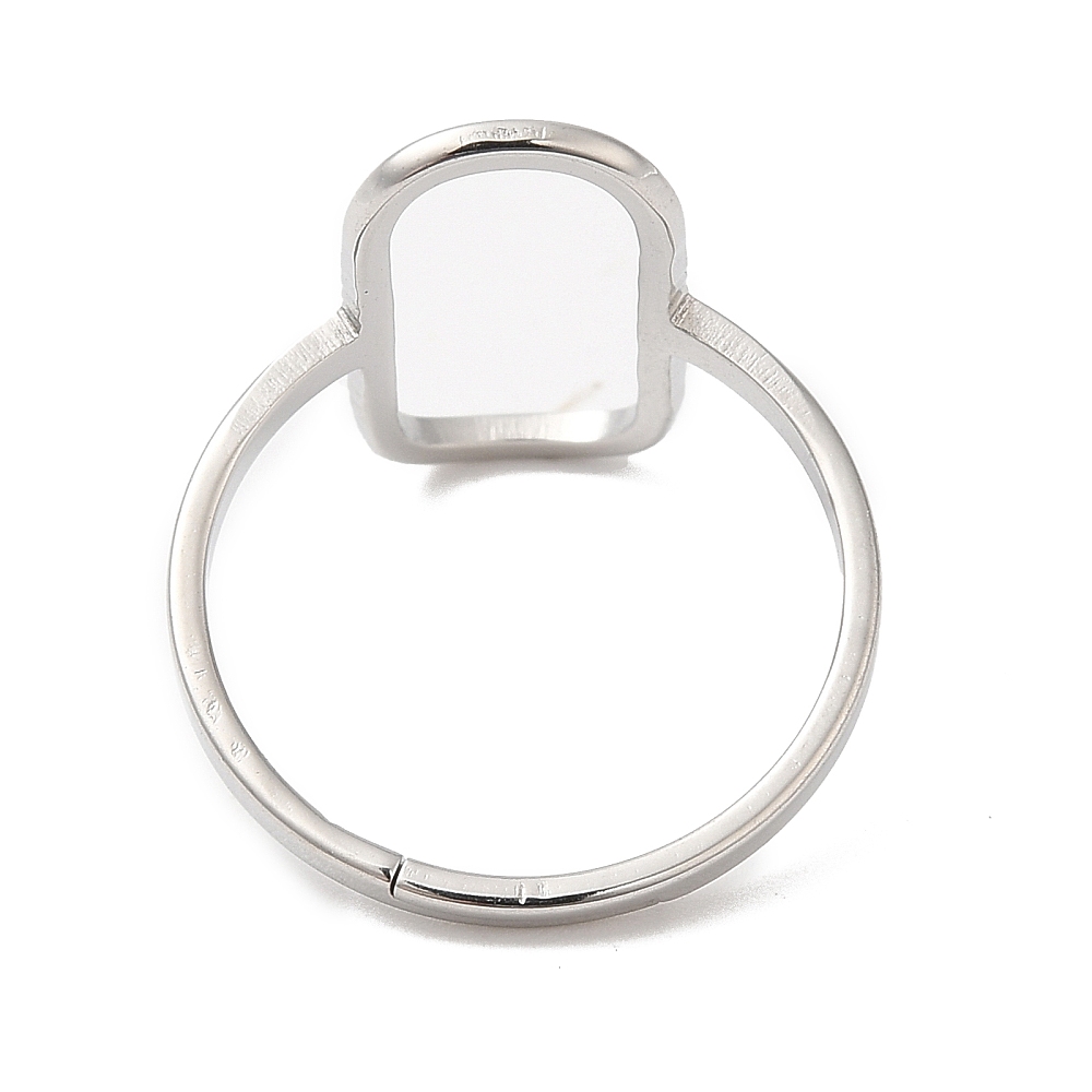 Prsten od nehrđajućeg čelika SS304 , vel 16,5 mm, 1 kom, za epoxy, boja:inox SS15 - Slika 2