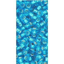 TOHO 8/0  Silver-Lined Dk Aqua 10 gr