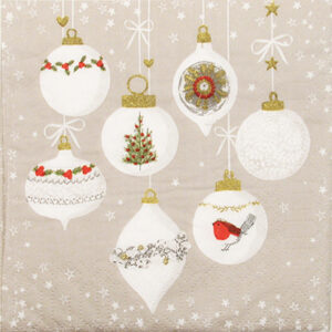 Salveta Ornaments and snow ZI72