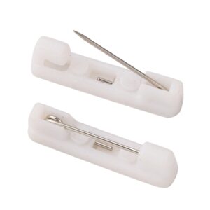Igla za broš s plast. podlogom za ljepljenje, vel 22x5 mm,  10 kom ,IB2