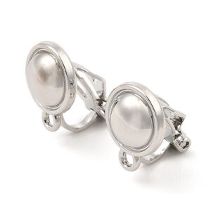 Klipse, vel 14,5x10x13 mm, rupa 1,5 mm, boja: platina, 1 par, MD42