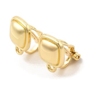 Klipse,vel 13x10x14 mm, rupa 1,5 mm, boja: svijetlo zlato, 1 par, MD42