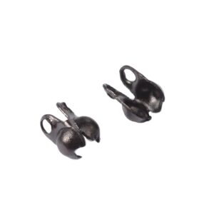 Terminal mini Jabot od nehrđajućeg čelika SS304 vel 4x2 - rupa 1,2 mm, 10 kom, elektrof.black SS39