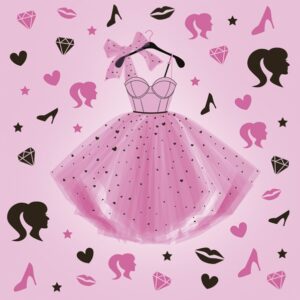 Salveta Girls Pink Party Dress D6