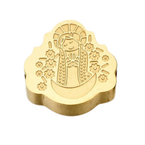 Privjesak Madona  od nehrđajućeg čelika SS304 vel.14x13x3,5 mm, rupa 1,8 mm, boja: zlatna,1 kom, SS10