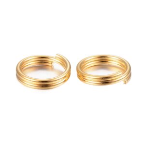 Alka dupla, nehrđajući čelik SS304 vel 8x1,5mm unut.promjer 6,5 mm, pozlata 18 karat.zlatom, 10 kom