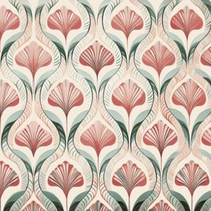 Salveta Flora Coral Leaves Pattern C71