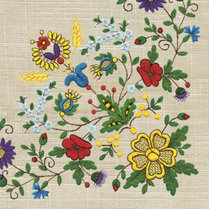 Salveta Kociewski Embroidery Folk UV3