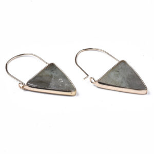 Naušnice od prirodnog labradorita vel. 43~45x23~26x3.5mm, iglica: 0.8mm CZ3