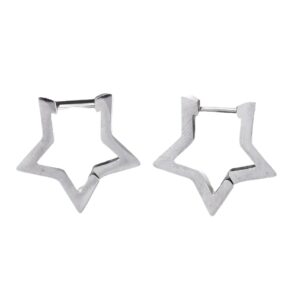 Naušnice Zvijezde od nehrđajućeg čelika SS304, vel. 21x21,5x3mm, boja inox, SS52