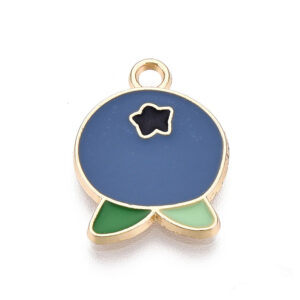 Privjesak emajl Borovnica vel 17,5x13,5x1,5 mm, 1 kom, EM10