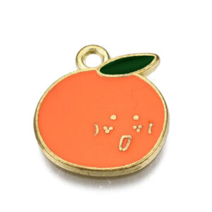 Privjesak emajl Naranča vel 17x15,5x1,5 mm, 1 kom, EM10