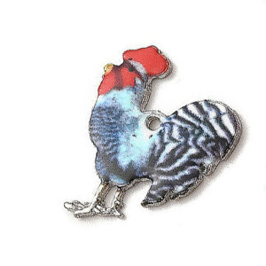 Privjesak emajl Pijetao, vel 23x19,5x2 mm, 1 kom, EM4