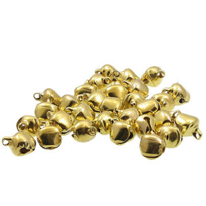Zvončić vel 8x11mm, 20 kom, boja: zlatna, željezo BEL3