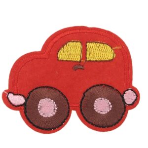 Tekstilna zakrpa Auto vel 6,7x 5,5 cm, boja: crvena ZK16