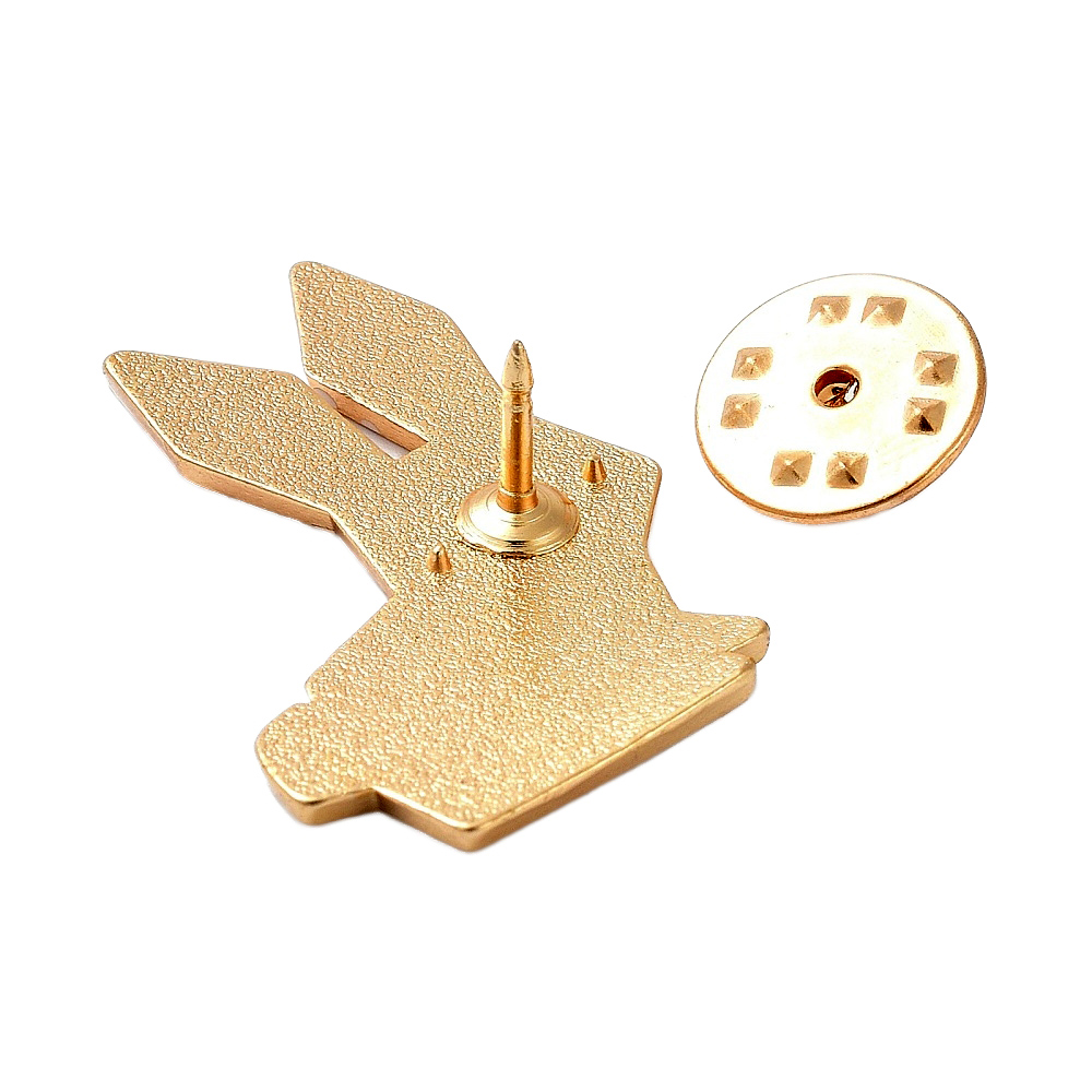 Broš Origami Zeko, vel 31,5x23,5x9 mm, iglica 1,2 mm MD61 - Slika 3