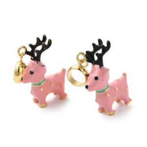 Privjesak emajl Jelen, 3 d, vel.21,5x15x 7,5 mm, 1 kom, EM12