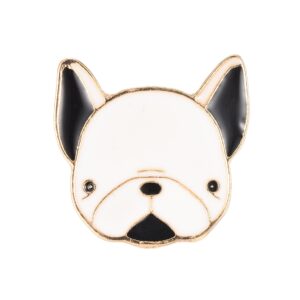 Broš Francuski buldog,  vel 24x25 mm, iglica 1,2 mm,   MD64