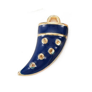 Privjesak emajl, Rog paprika, vel 19,5x13x4,5 mm, boja: plava, 1 kom EM20