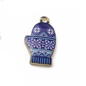 Privjesak emajl Rukavica vel 19,5x11,5x2,5 mm, 2 kom, EM20