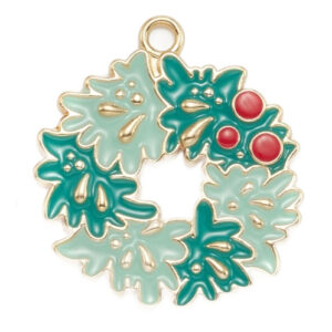 Privjesak emajl Vjenčić vel 29x26x2 mm, 1 kom, EM5